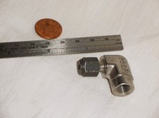 Parker® 1/8 compression to 1/8 female NPT ELBOW CONNECTOR 316 Stainless Steel