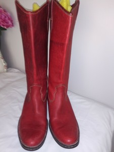 born red boots