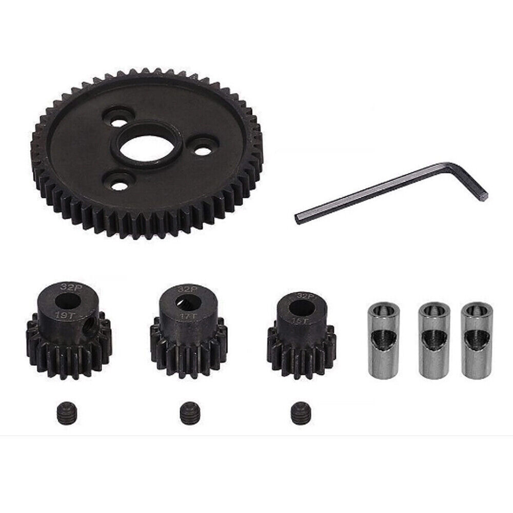 For 1/10 Traxxas Slash 4x4 VXL Rustler 32P Metal Gear 54T 15T 17T 19T Motor Gear