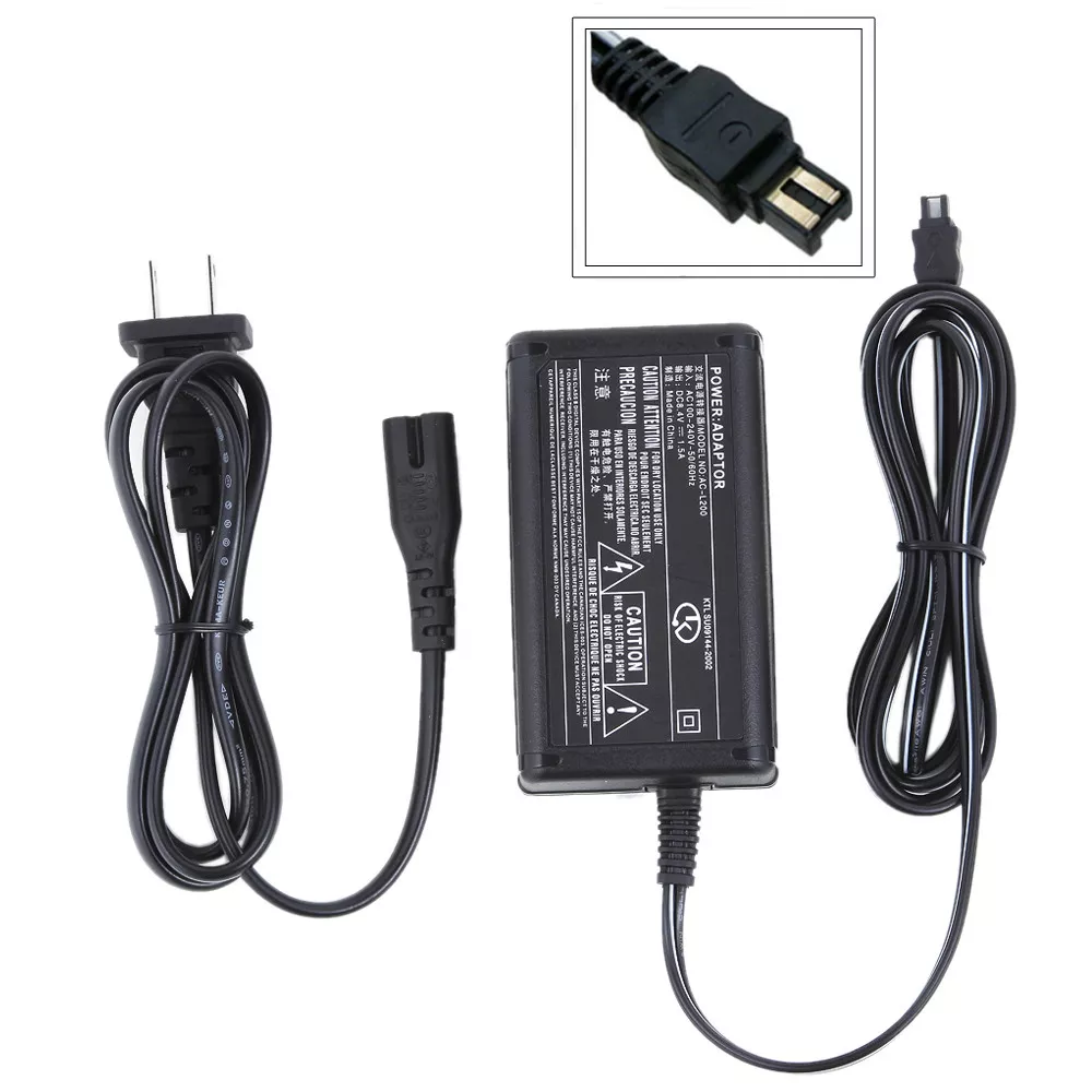 New AC Adapter Charger For Sony HandyCam HDR-CX160 HDR-CX180 HDR-CX250 HDR-CX26