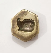 Vintage Bronze Jewelry Die Mold/Mould India Hand Engraved For Jewellery Making