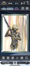 Topps Star Wars Digital Card Trader Green Premiere Paintings 4-LOM Insert Award