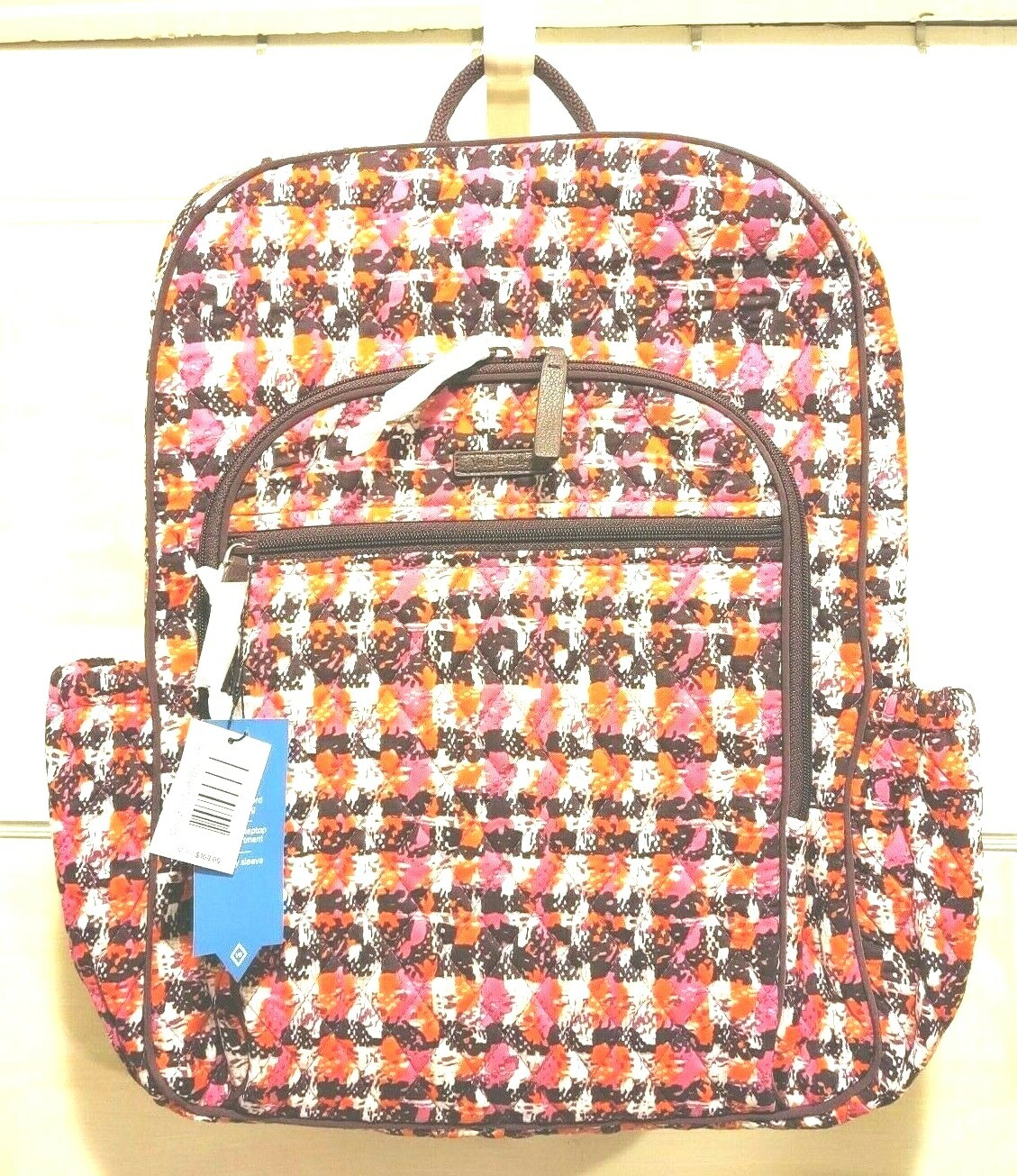 Vera Bradley Campus Tech Backpack Houndstooth Tweed Limited 