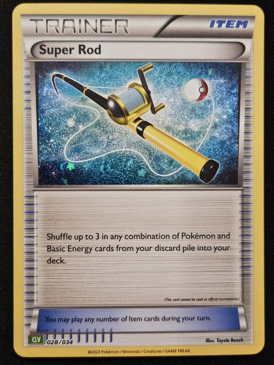 rod pokemon trading card game Super Rod (CLV) 028/034 Trading Card Game Classic Holo