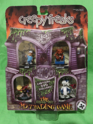 Creepy Freaks The Gross-Out 3D Monster Figure Trading Game Set Factory Sealed