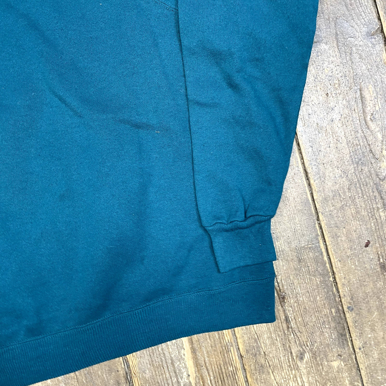 Hanes Sweatshirt 90s USA Blank Training Jumper, Blue, Mens Large image 5
