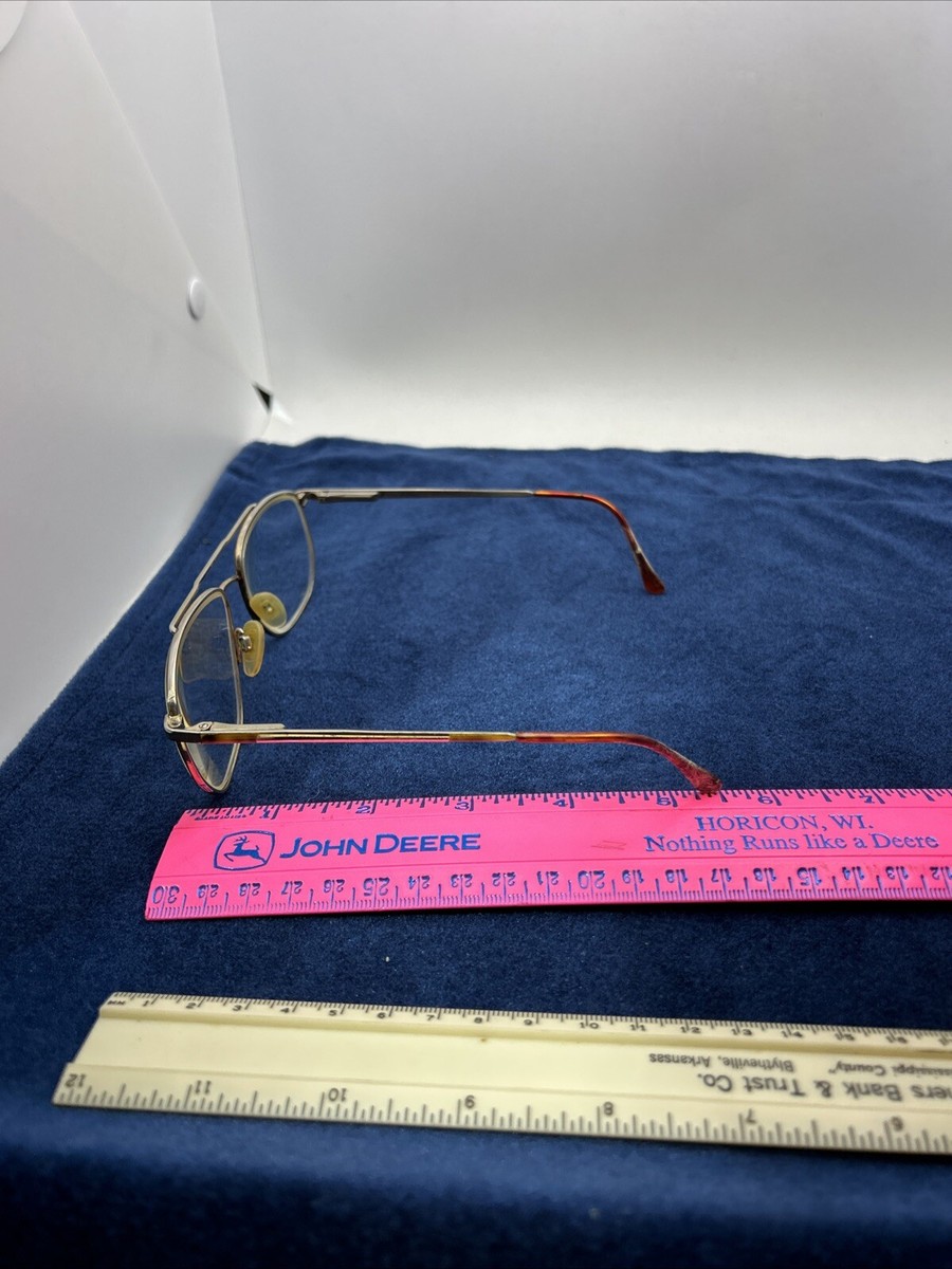 Vintage On Guard Aviator Eyeglasses Frame OG Z87 GEP Gold  display picture 3
