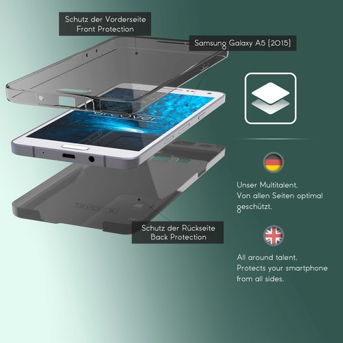 Schutzhülle für Samsung Galaxy A7 (2015) 360 Grad Covr Touch Case TPU Etui - Bild 5 von 12
