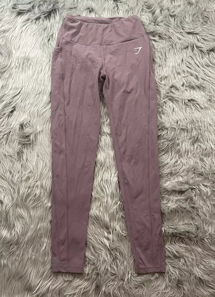 Gymshark Dreamy Leggings With Pockets Dusty Pink Purple Mauve Sz S