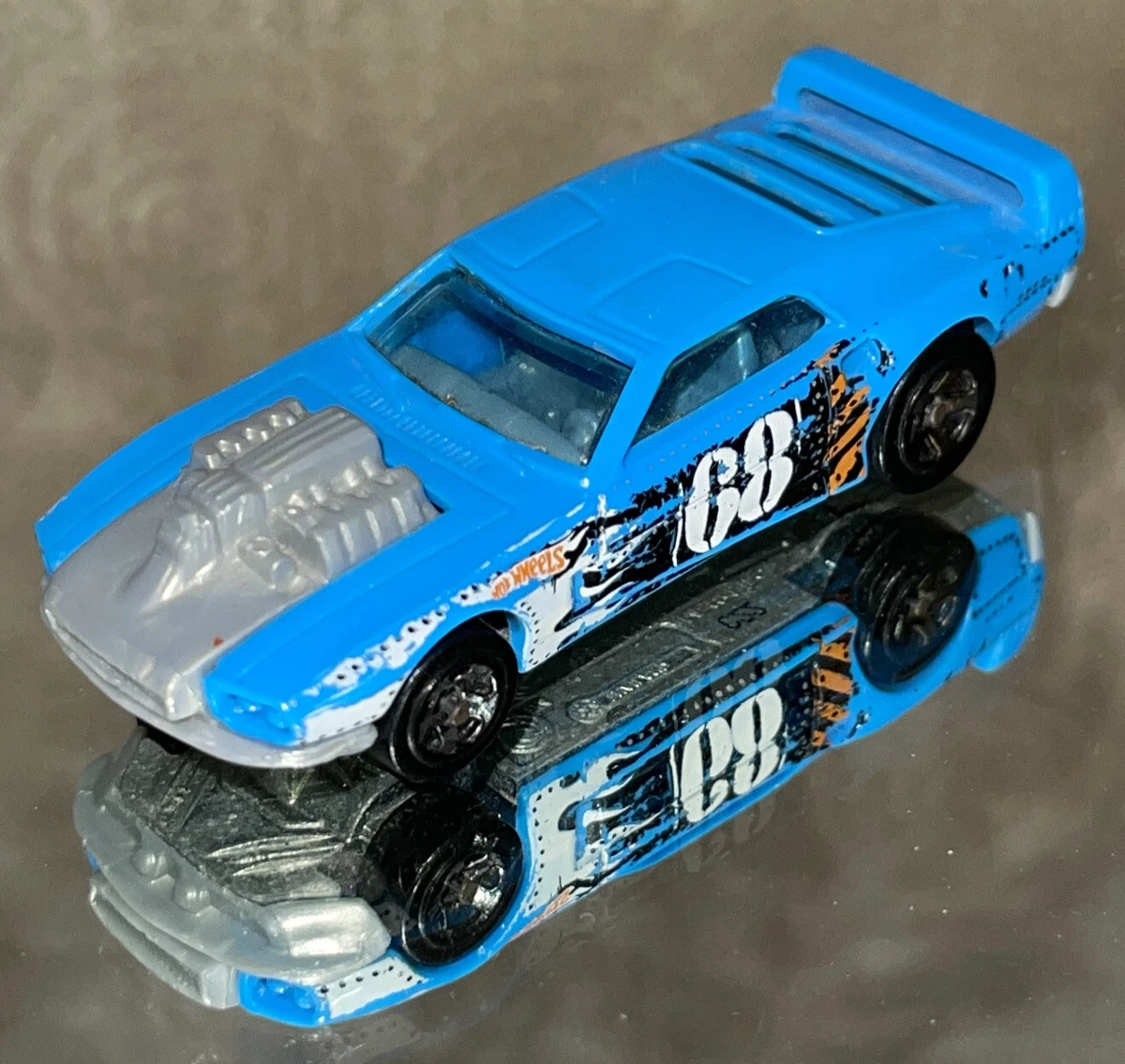 Hot Wheels Riveted Demolition Derby Light Blue 1 64 Scale Loose Thailand EUC