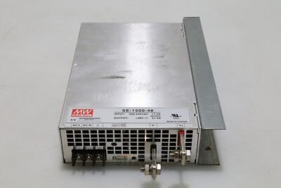 MEAN WELL Power Supply used SE-1500-48  DC48V 31.3A 1500W ELEC-I-2073=9B28