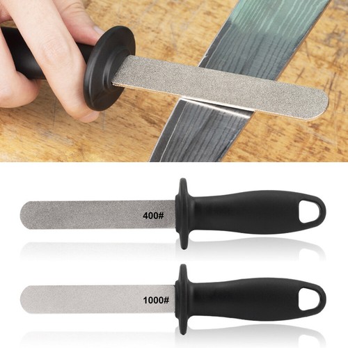 1X 400#/1000# Diamond Knife Sharpener Rod Kitchen Sharpening Steel Household AU - Picture 3 of 12