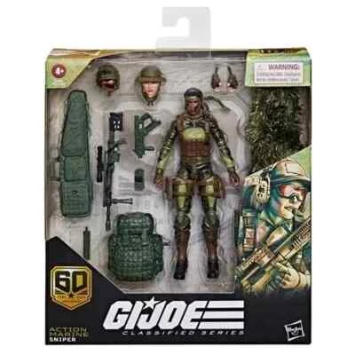 HASBRO G.I. Joe Classified Series 60th Anniversary 6-Inch Action Marine Sniper Figure