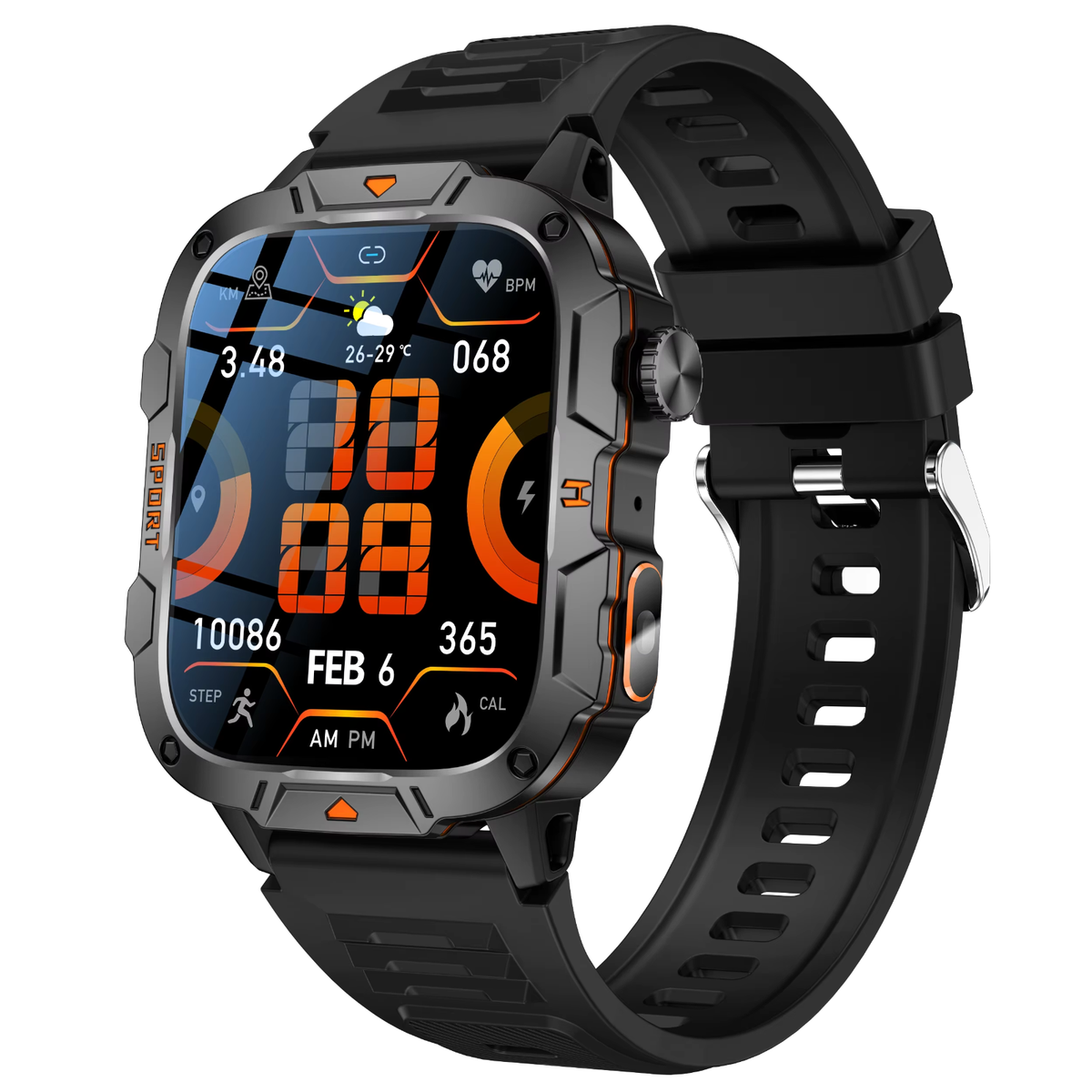 QX12 Smart Watch Men Women Fitness Tracker Blood Pressure Heart