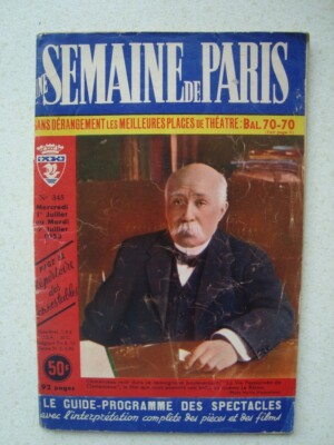 2 50er Jahre Une Semaine De Paris eine Woche in Paris Zeitschrift Theater und Kinoführer