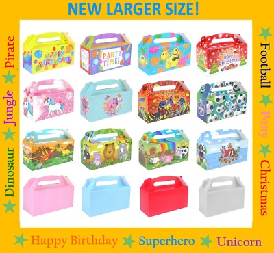 LARGE Party Boxes   Big Food Box Bag - Loot Toy Party Fillers Birthday Take Away