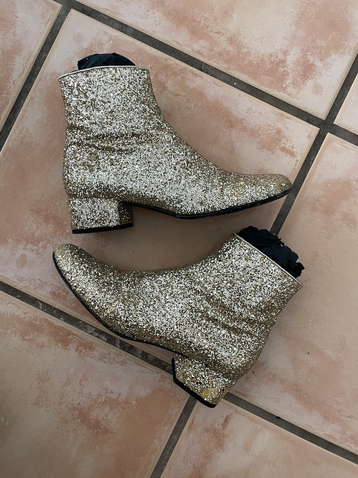 Stivaletti glitter Saint Laurent taglia 37