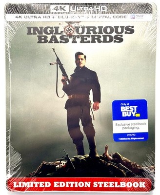 Inglourious Basterds Bastards Best Buy Steelbook 4K UHD Best Buy OOP