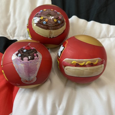Lot of 3-MAX Build More Snacks Series 1 Capsule - Sundae Doughnut & Hotdog