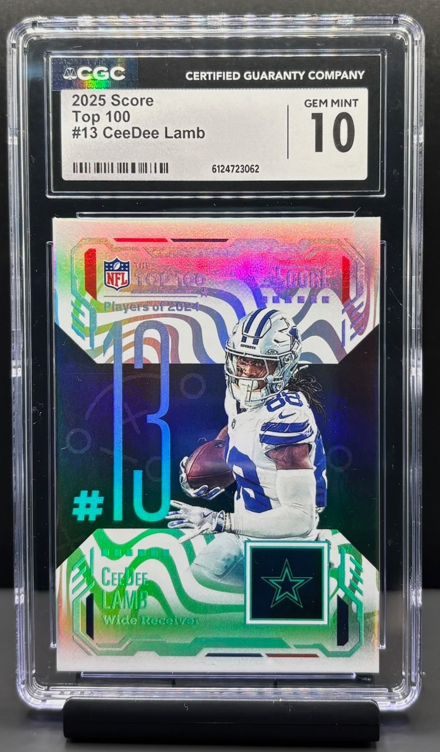 2025 Panini Score #13 CeeDee Lamb TOP 100 Players Case Hit SSP Rare NFL Cowboys
