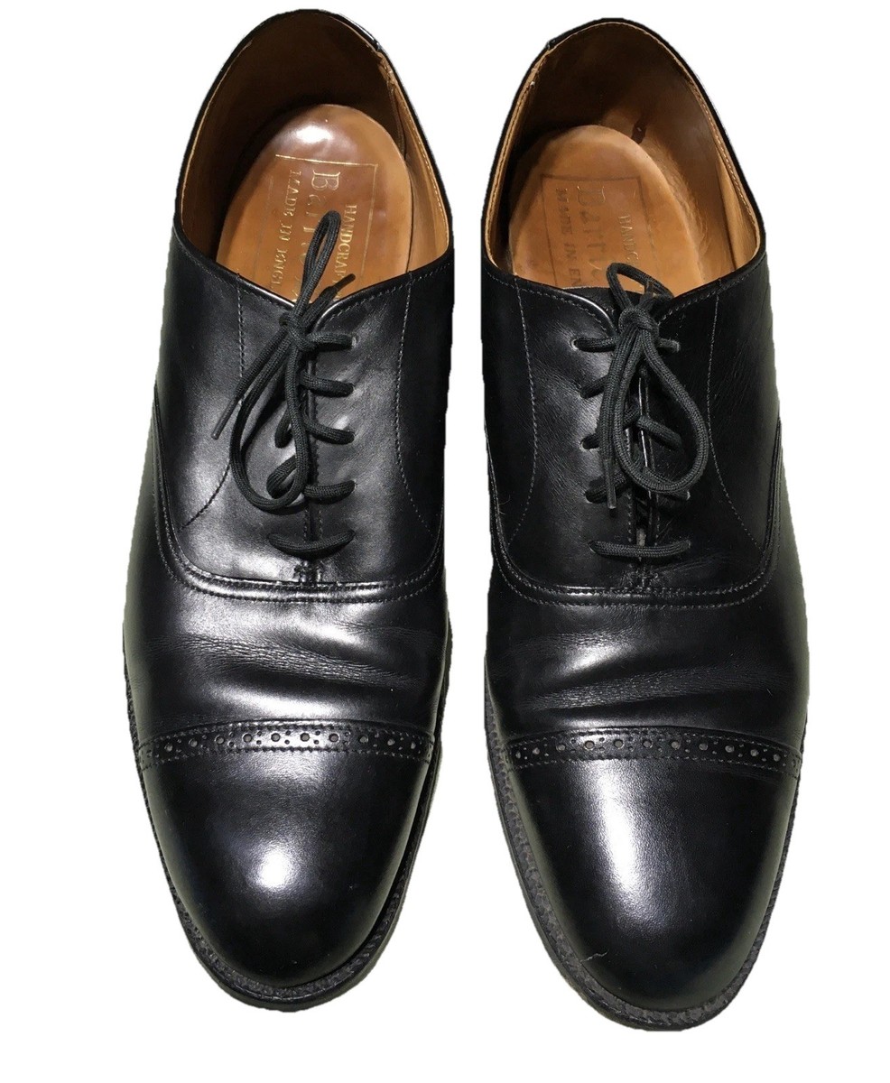 CHEANEY DERBY LEATHER SHOES SIZE 10 Joseph Cheaney & Sons Patterson GV Derby 23409 Black Kudu  main image 2
