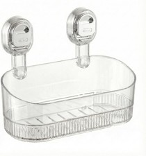 Suction Cup Shower Caddy, No Drill Traceless Adhesive Shower Shelf for Inside