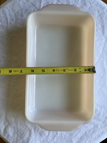 Vtg Anchor Hocking Fire King Peach Lustre 1 1/2 Qt Bread Loaf Pan 410 BakingDish - Picture 7 of 15