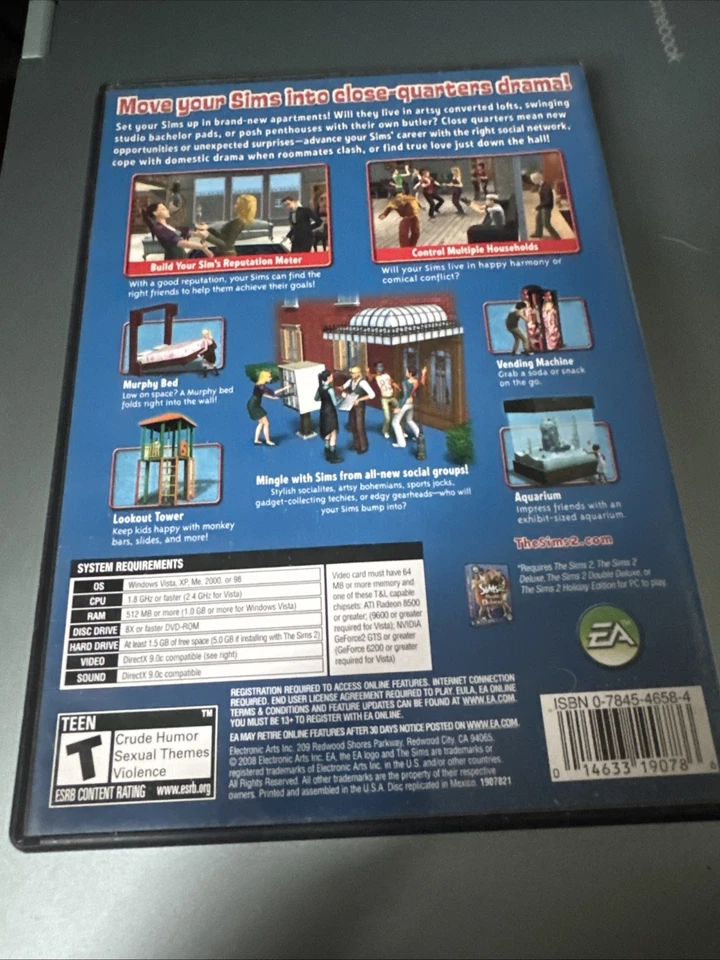 The Sims 2 Apartment Life PC Game Expansion Pack 2008 Complete - Image 2 of 3