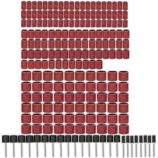 384Pcs Drum Sanding Kit 80 120 240 600 Grit Nail Drill Bits For Dremel Tool