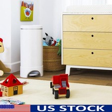 Hands-Free Diaper Pail W/ Odor Control Self-Sealing System Accessories New