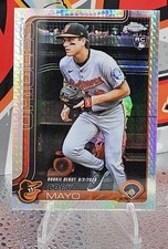 2025 Topps Chrome Update Series Coby Mayo #USC94 Prizm Refractor (RC) Orioles