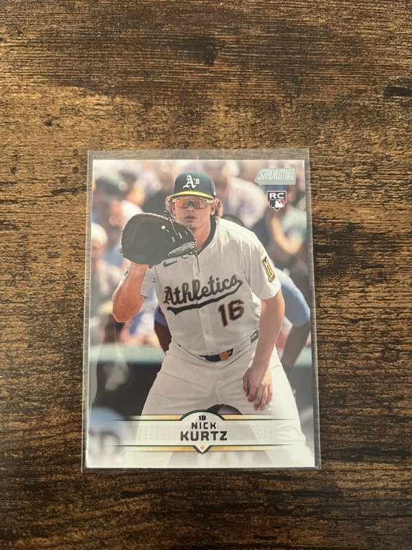 2025 Topps Stadium Club Nick Kurtz #9 (RC) Rookie Card Athletics 