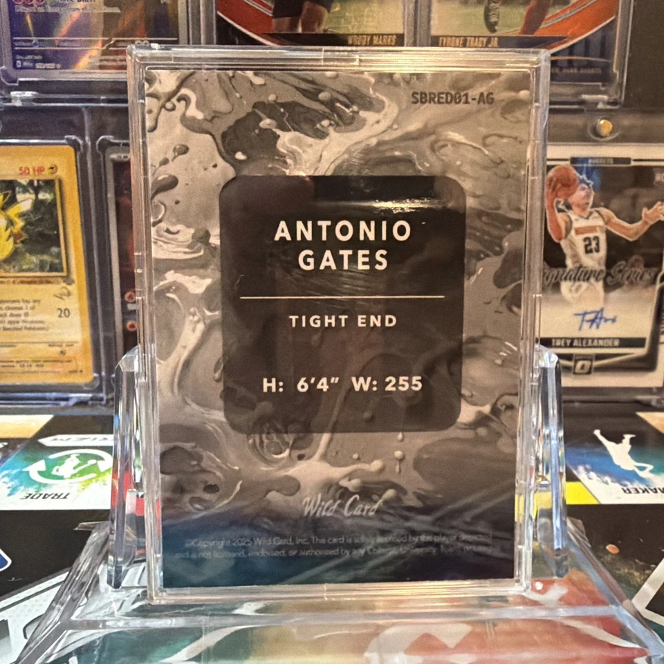 Comodín Antonio Gates 2025 azul Splat 3/9 Foto 2 de 2