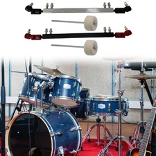Double Bass Drum Pedal with Beaters Drum Set Supplies Easy Installation Stable