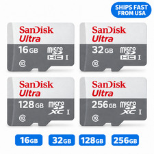 SanDisk Ultra MicroSD Card 16GB 32GB 64GB 128GB 256GB Class 10 TF Smartphone