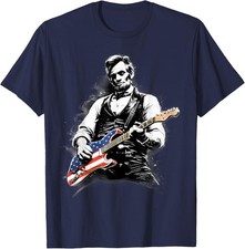 Abraham Lincoln Abe Lincoln Playing Guitar Unisex T-Shirt