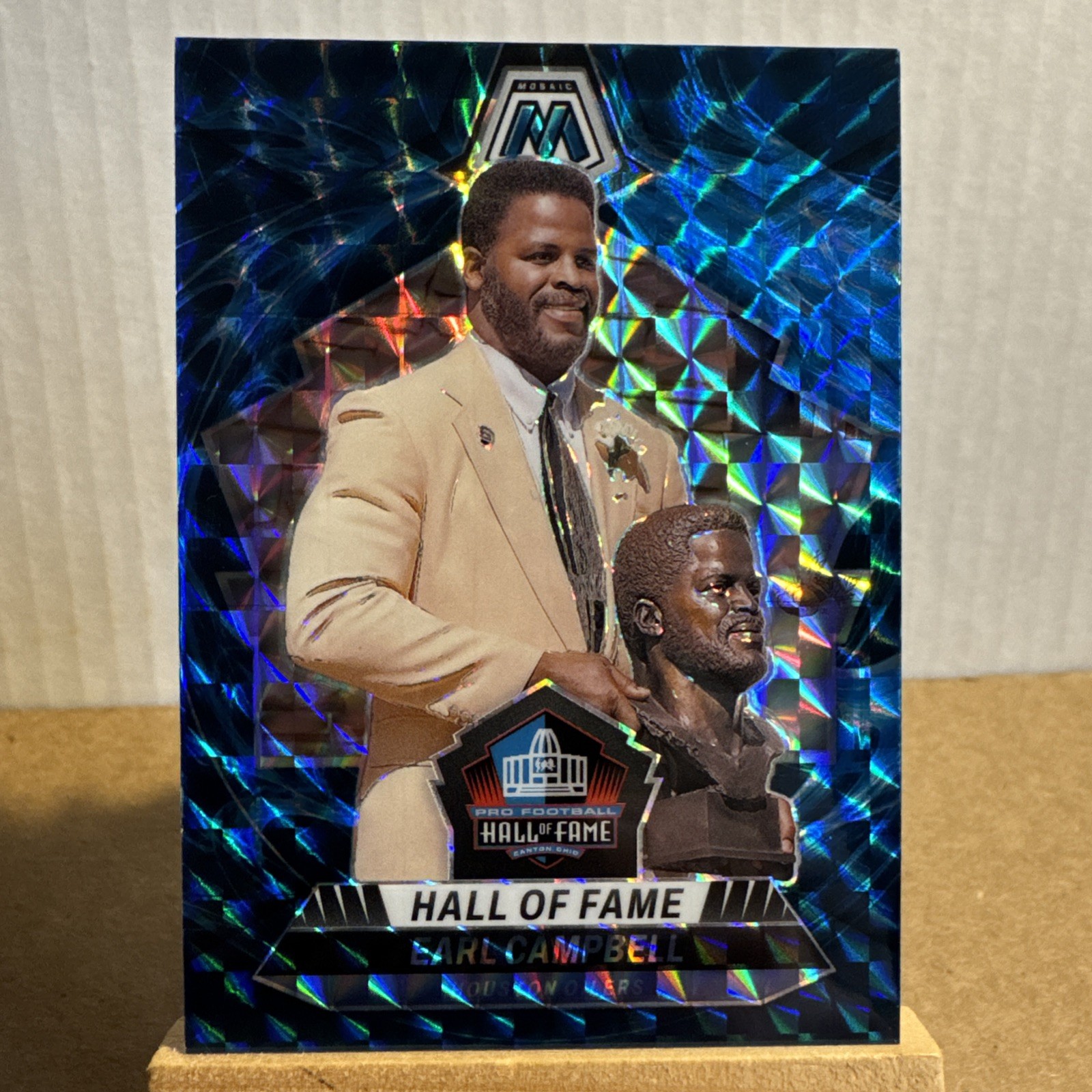 2024 Panini Mosaic - Hall of Fame Earl Campbell #298 Genesis Mosaic Prizm