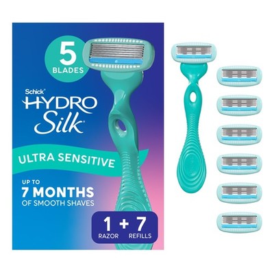 Schick Hydro Silk Ultra Sensitive Razor For Razor For Sensitive Skin 5 Blade