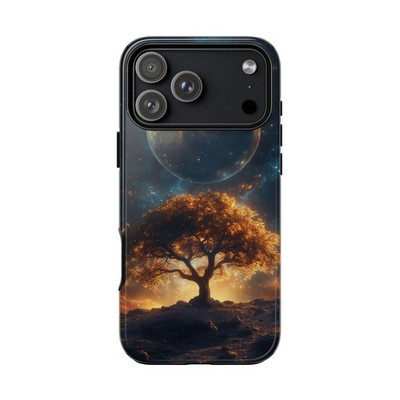 Phone Ink - Lifetime Warranty Custom Case - Tree of Knowledge Lunar Starry Sky
