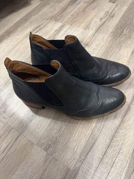 Women Paul Green Boots Dark Green Leather 39