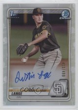 2020 Bowman Draft Chrome Picks Refractor 413/499 Justin Lange #CDA-JL Auto 0re9