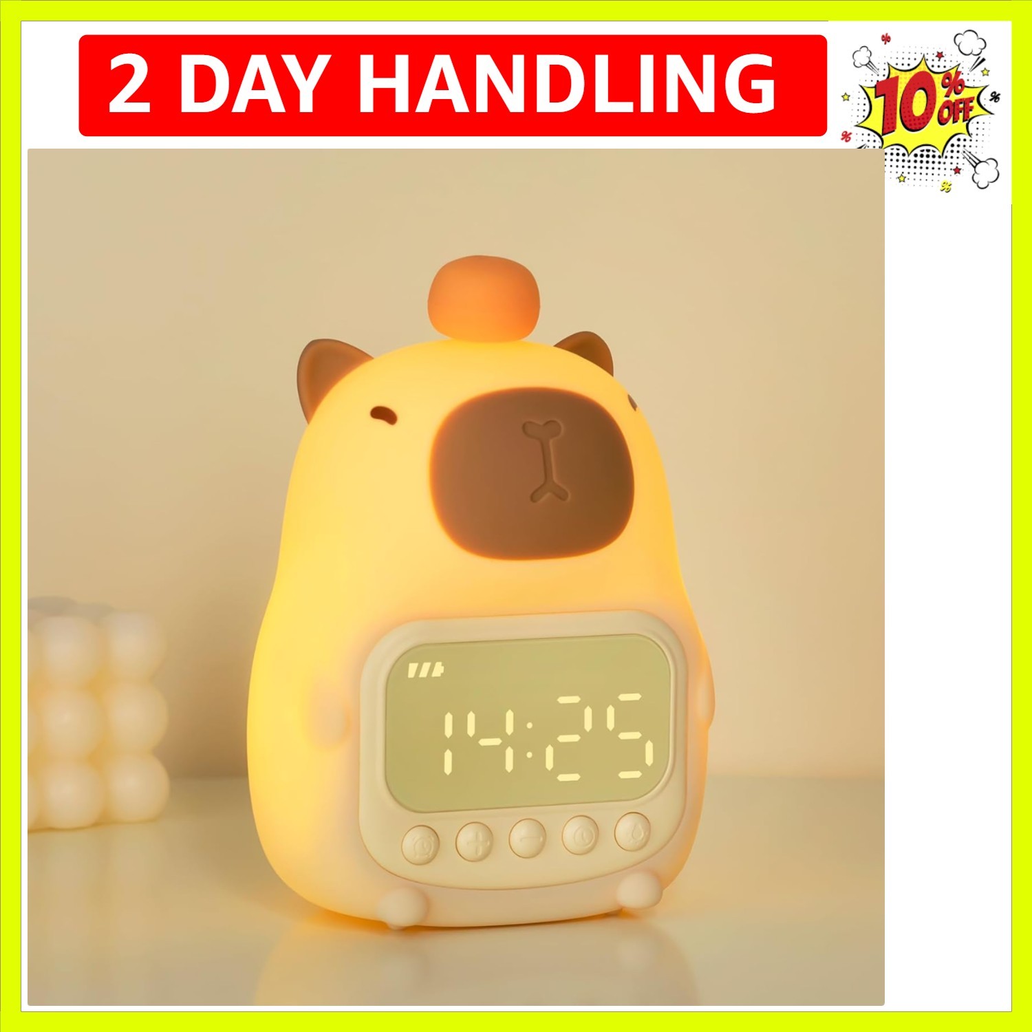 With Night Light For Kids, Cute Alarm Clocks For Bedroom...
