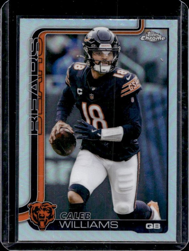 2025 Topps Chrome Caleb Williams Refractor #52 Bears
