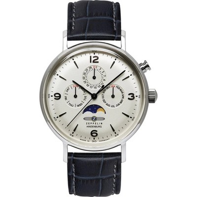 Zeppelin LZ 129 Hindenburg Moonphase Quartz Watch 8074-5