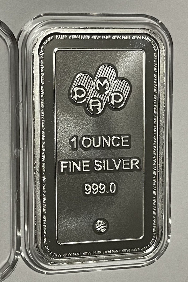 銀貨　PAMP 999シルバー 1オンス  ケース付き Pamp Suisse 1 Troy Oz 31.1 Grams Lady Fortuna Silver Ingot 99.9