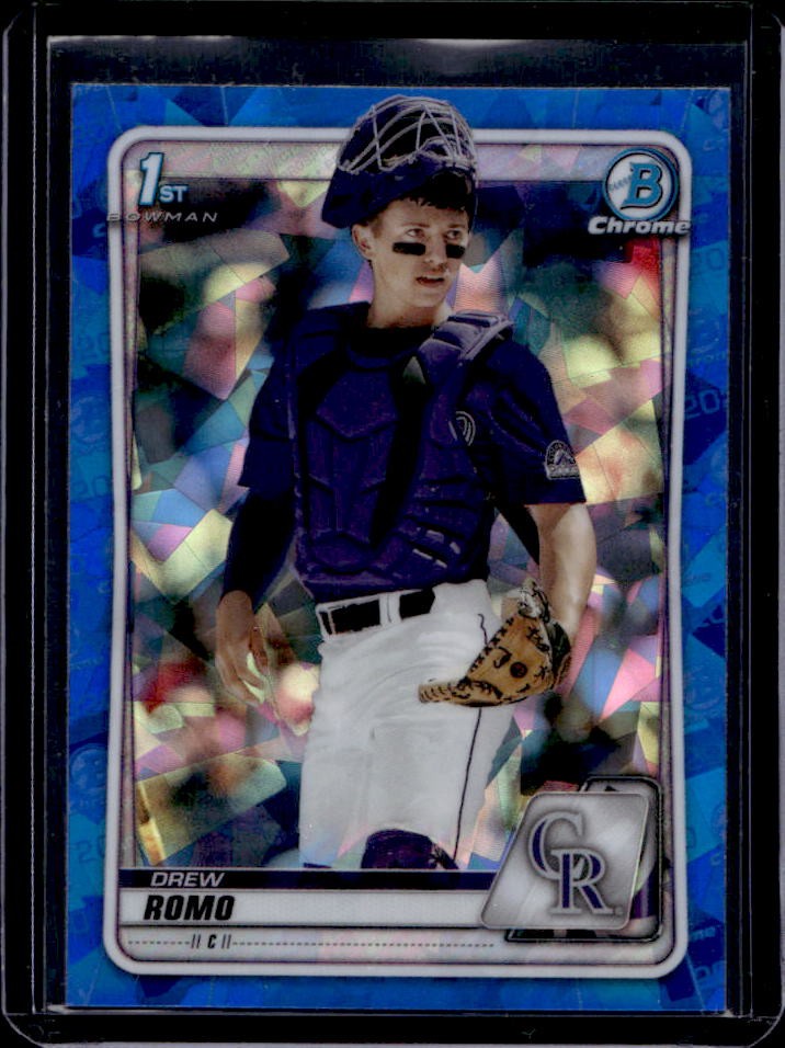 2020 Bowman Draft Sapphire Drew Romo Chrome 1st #BD-106 Rockies