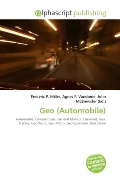 Frederic P. Miller (U. A.) | Geo (Automobile) | Taschenbuch | Englisch (2026)-image