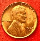 1939-S Lincoln Wheat Cent Penny GEM RED BU From an Original Bank Roll