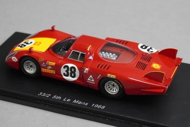 1:43 SPARK S4367 Alfa Romeo 33/2 Le Mans 5th 1968 #38 model car - Image 2 of 4