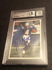 BECKETT GEM MINT 10 Auto Adam Vinatieri Rookie “Patriots Dynasty” 1997 Pacific